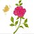 Matriz Bordado Rosas Leves - Imagem 3
