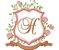 Matriz Bordado Alfabeto Moldura Com Rosas Lindas - Imagem 8
