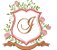 Matriz Bordado Alfabeto Moldura Com Rosas Lindas - Imagem 9