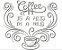 Matriz Bordado Pano De Prato Coffee Time - Imagem 3