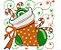 Matriz Bordado Natal Com Arabesco Delicado - Imagem 1