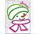 Matriz Bordado Natal Toalha De Mesa Boneco De Neve - Imagem 2