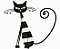 Matriz Bordado Gato Malhado Brincando - Imagem 8