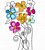 Matriz Bordado Coleção Floral Rascunho Delicado - Imagem 1