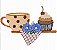 Matriz Bordado Pano De Prato Jogo De Café Com Poá - Imagem 2