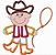 Matriz Bordado Aplique Infantil Sertanejo - Imagem 6