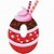 Matriz Bordado Números Cupcake - Imagem 1