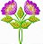 Matriz Bordado Florzinha Roxa Delicada - Imagem 6