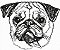 Matriz Bordado Lindos Cachorros Contorno - Imagem 5