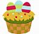 Matriz Bordado Páscoa Lindos Cupcakes - Imagem 1