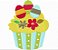 Matriz Bordado Páscoa Lindos Cupcakes - Imagem 2