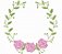 Matriz Bordado Moldura Floral Para Quadrinhos - Imagem 2