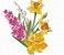 Matriz Bordado Buquet De Flores Para Guardanapos - Imagem 3