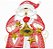 Matriz Bordado Natal Papai Noel Pontos Leves - Imagem 7
