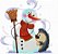 Matriz Bordado Natal Brincando Com Boneco De Neve - Imagem 9