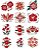 Matriz Bordado 3d Flores Lindas Para O Natal - Imagem 2