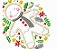 Matriz Bordado Natal Aplique Com Flores - Imagem 7