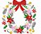 Matriz Bordado Natal Aplique Com Flores - Imagem 8