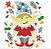 Matriz Bordado Natal Feliz Com Flores - Imagem 9