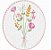Matriz Bordado Quadrinhos Com Flores - Imagem 1