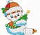 Matriz Bordado Natal Boneco De Neve Baby - Imagem 1