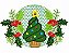 Matriz Bordado Natal Pano De Prato Cupcake - Imagem 2