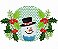 Matriz Bordado Natal Pano De Prato Cupcake - Imagem 7