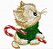 Matriz Bordado Natal Gatinho Brincando - Imagem 2