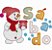 Matriz Bordado Natal Semaninha Boneco De Neve Feliz - Imagem 4