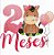 Matriz Bordado Mesversário Safári Menina - Imagem 2