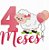 Matriz Bordado Mesversário Safári Menina - Imagem 4