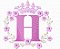 Matriz Bordado Alfabeto Feminino Com Coroa E Florzinhas - Imagem 8