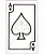 Matriz Bordado Aplique Cartas Do Baralho De Espada - Imagem 2