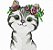 Matriz Bordado Lindas Carinhas Com Flores Safári - Imagem 1
