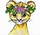 Matriz Bordado Lindas Carinhas Com Flores Safári - Imagem 8