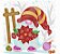 Matriz Bordado Natal Feliz Rippled - Imagem 1