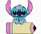 Matriz Bordado Volta Ás Aulas Angel E Lilo Stitch - Imagem 4