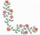 Matriz Bordado Cantos Com Rosas Para Guardanapo - Imagem 2