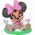 Matriz Bordado Mickey E Minnie Sentadinho Para Fralda - Imagem 4
