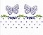 Matriz Bordado Lavanda Com Borboleta Para Lavabo E Toalha - Imagem 2