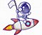 Matriz Bordado Astronauta Divertido - Imagem 1