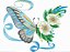 Matriz Bordado Borboleta Com Flores Delicadas Rippled - Imagem 5