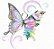 Matriz Bordado Borboleta Com Flores Delicadas Rippled - Imagem 8