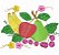 Matriz Bordado Pano De Prato Frutas E Flores - Imagem 7