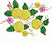 Matriz Bordado Pano De Prato Frutas E Flores - Imagem 5