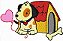 Matriz Bordado Cachorrinho No Quintal - Imagem 4