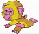 Matriz Bordado Infantil Macaquinho Brincando - Imagem 7