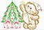 Matriz Bordado Natal Ursinho Feliz Contorno - Imagem 5