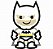 Matriz Bordado Aplique Batman Baby - Imagem 2