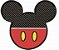 Matriz Bordado Pano De Prato Mickey E Minnie - Imagem 5